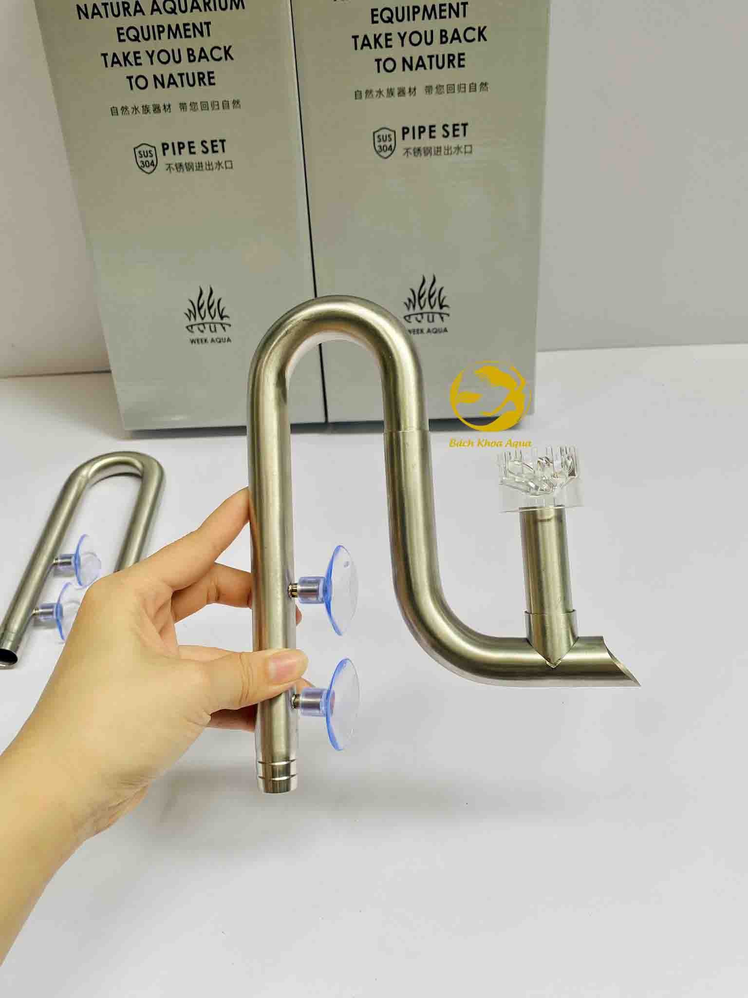 Bộ IN OUT Inox Week Aqua thiết kế thông minh đep cho bể cá